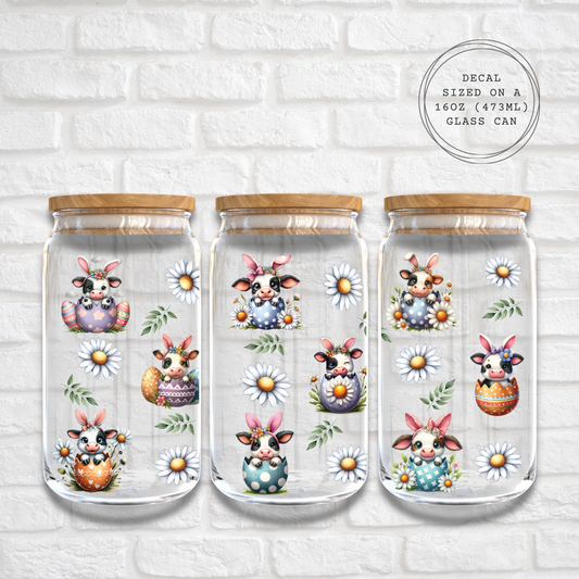 Little Cow Easter Eggs - 16oz UV DTF WRAP