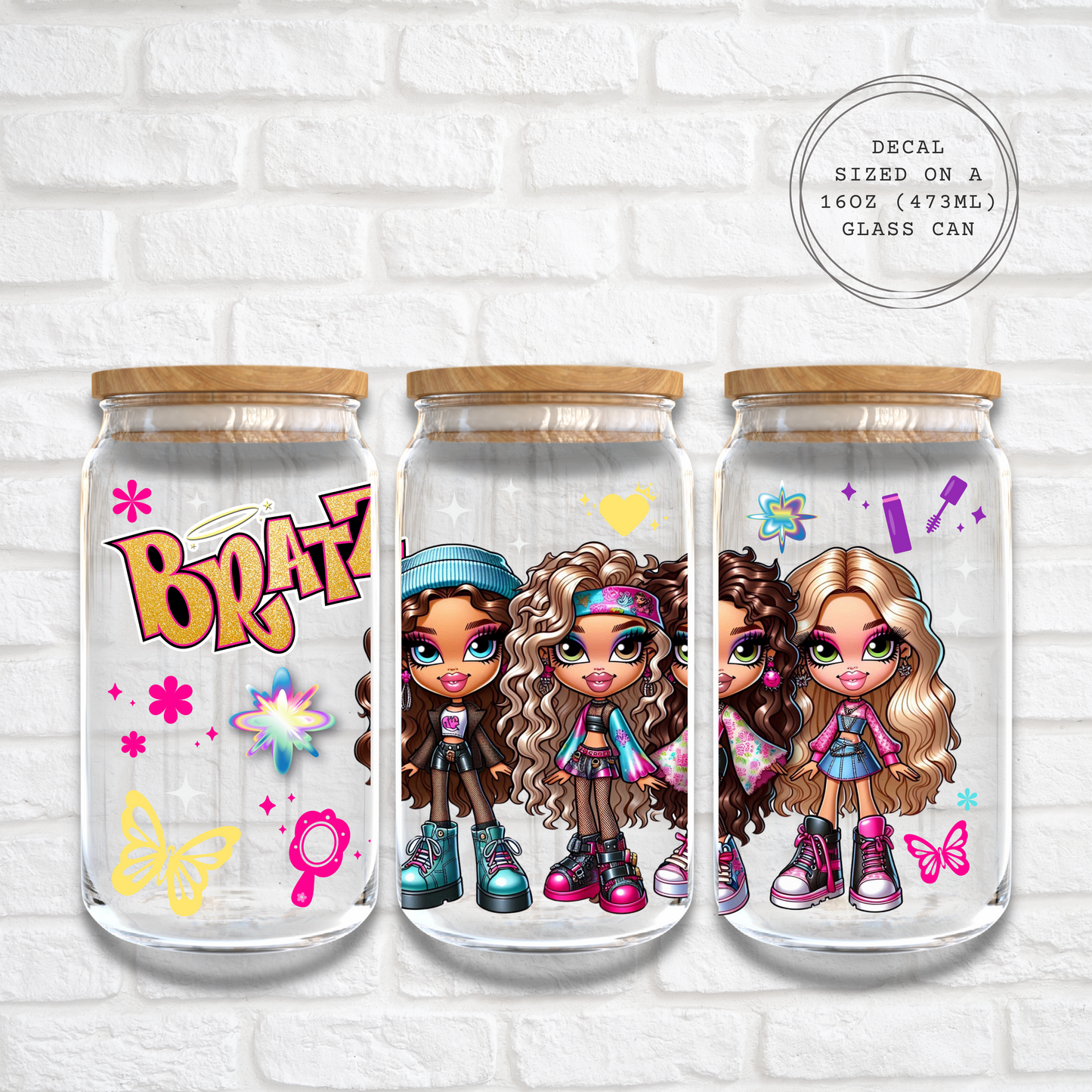 BRATZ DOLLS - 16oz UV DTF WRAP