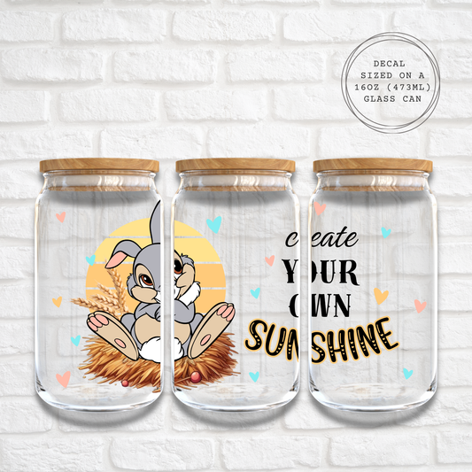 CREATE YOUR OWN SUNSHINE - 16oz UV DTF WRAP