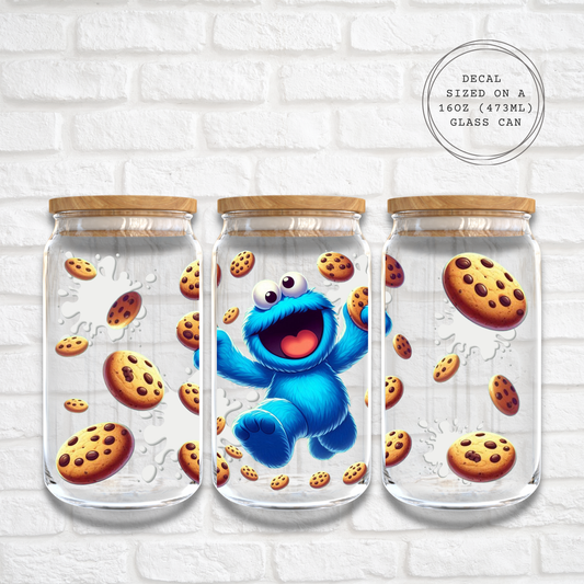 THE COOKIE MONSTER - 16oz UV DTF WRAP