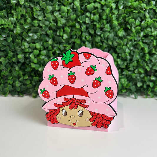 STRAWBERRY SHORTCAKE PENCIL HOLDER (made to order)