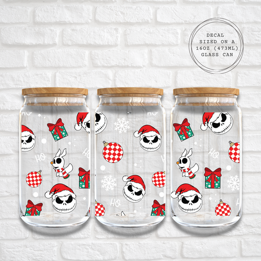 JACK SKELLINGTON CHRISTMAS - 16oz UV DTF WRAP