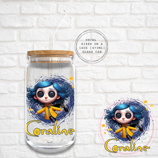 CORALINE DARK TUNNEL -  UV DTF DECAL