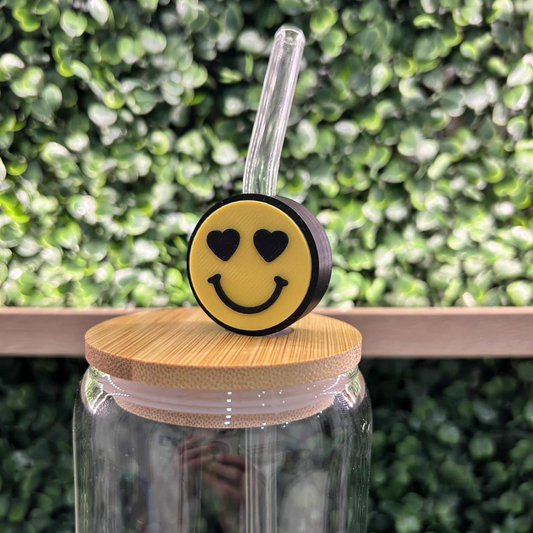 SMILEY FACE STRAW TOPPER