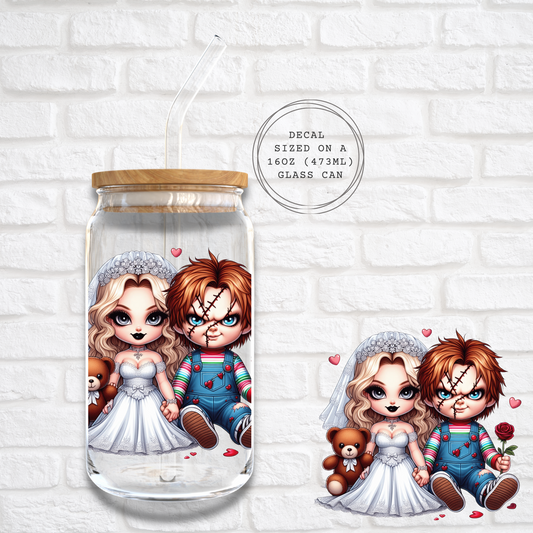 CHUCKY'S BRIDE -  UV DTF DECAL