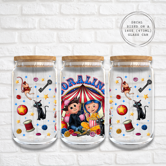 CORALINE CIRCUS  -  UV DTF DECAL