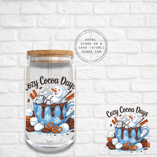 COZY COCOA DAYS -  UV DTF DECAL