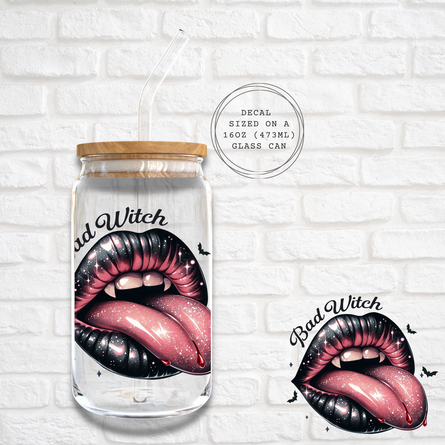 BAD WITCH -  UV DTF DECAL