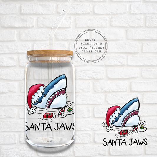 SANTA JAWS -  UV DTF DECAL