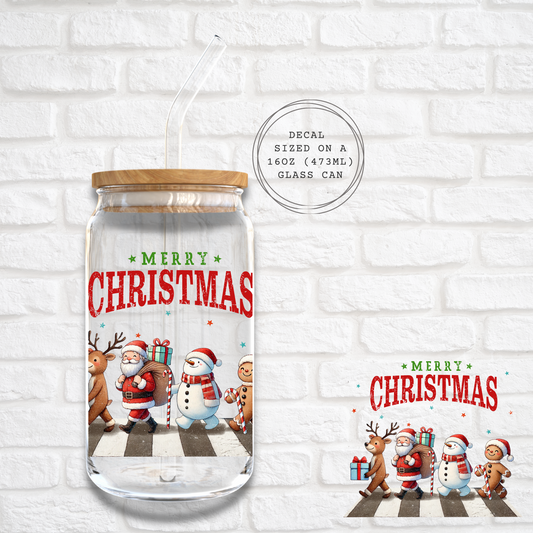 CHRISTMAS CROSSING -  UV DTF DECAL