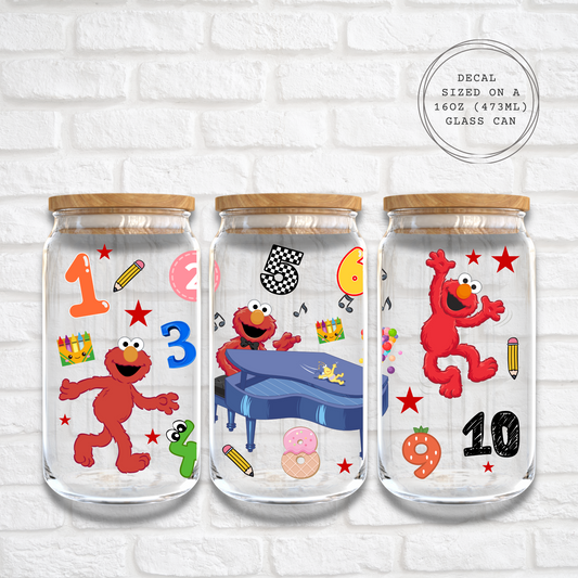 ELMO NUMBERS - 16oz UV DTF WRAP