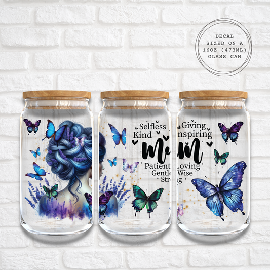 MUM BUTTERFLIES  - 16oz UV DTF WRAP
