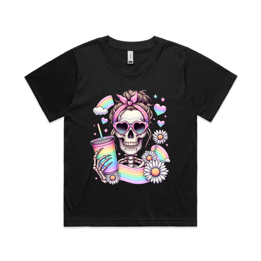 SKELETON COFFEE AND RAINBOWS