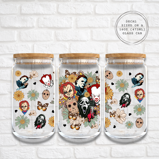 FLORAL HORROR FRIENDS  -  UV DTF WRAP