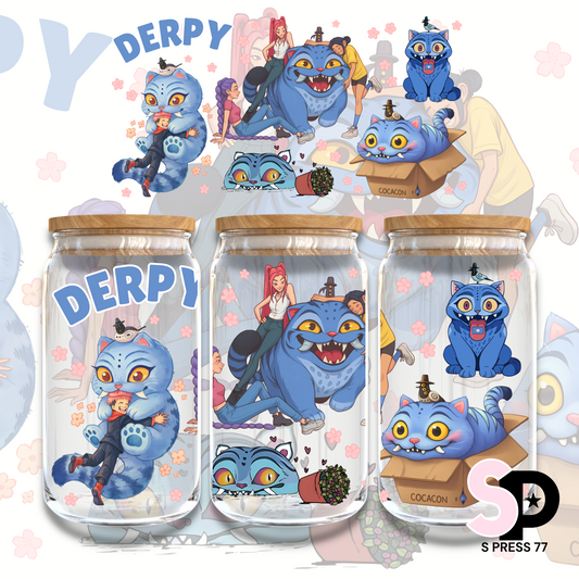 DERPY HUNTRIX - 16oz UV DTF WRAP