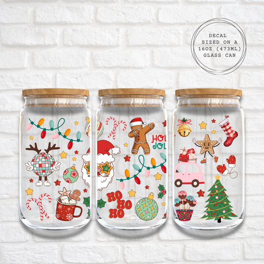 RETRO SANTA - 16oz UV DTF WRAP