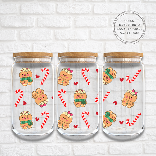 JOLLY GINGERBREAD - 16oz UV DTF WRAP