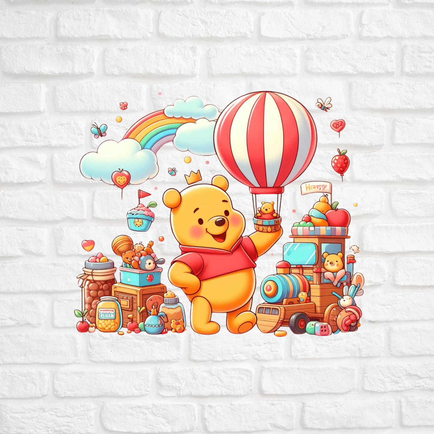 WINNIE THE POOH TOYROOM - LARGE DECAL
