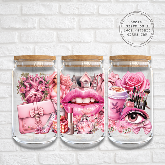 PINK FASHION - 16oz UV DTF WRAP