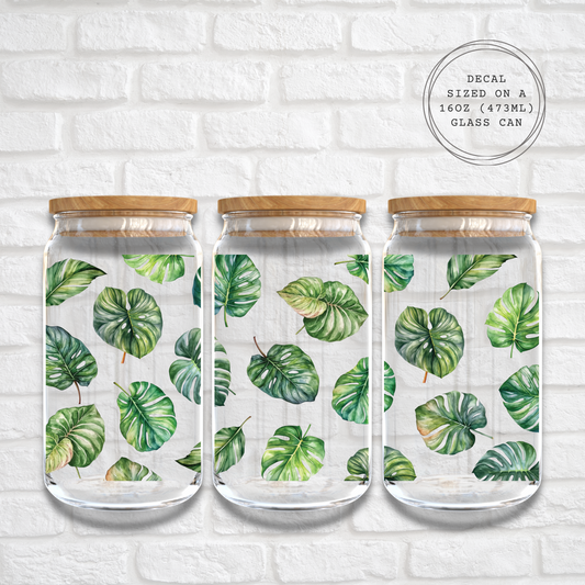 MONSTERA - 16oz UV DTF WRAP