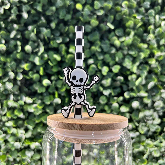 SKELETON STRAW TOPPER
