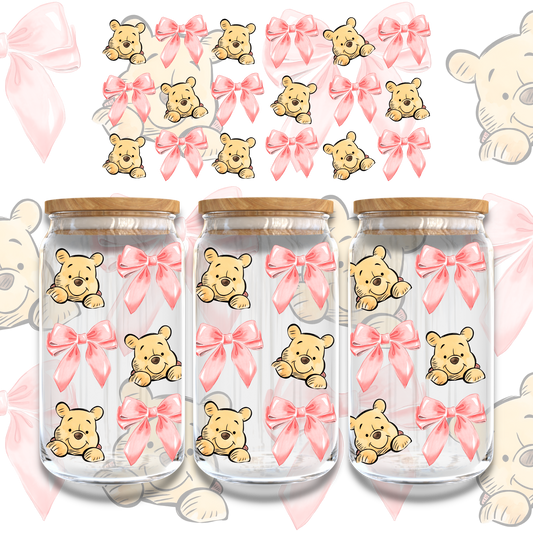 POOH BOWS - 16oz UVDTF WRAP