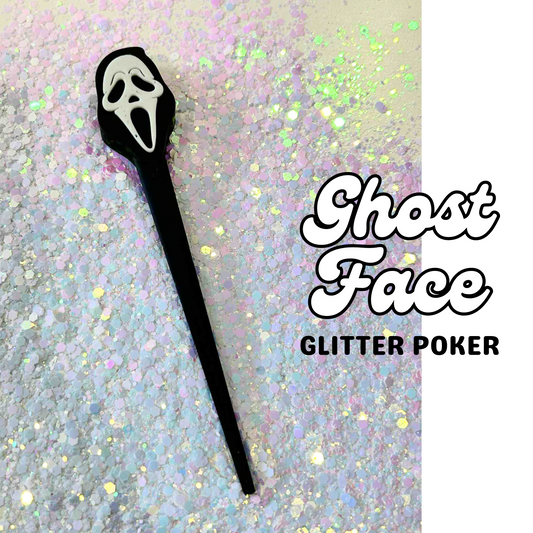 GHOST FACE GLITTER POKER