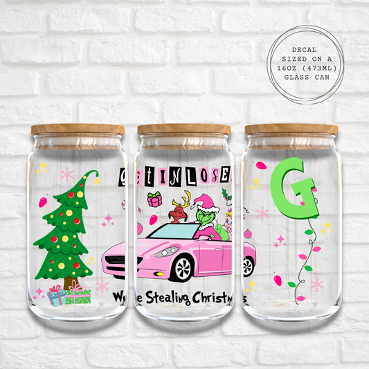 GET IN LOSER, WE'RE STEALING CHRISTMAS - 16oz UV DTF WRAP