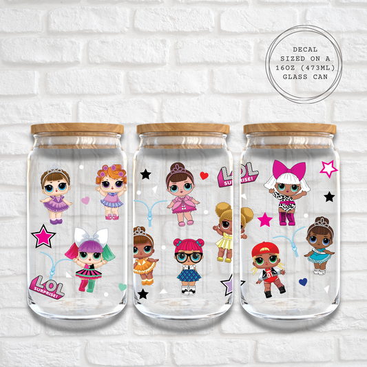 LOL DOLLS - 16oz UV DTF WRAP