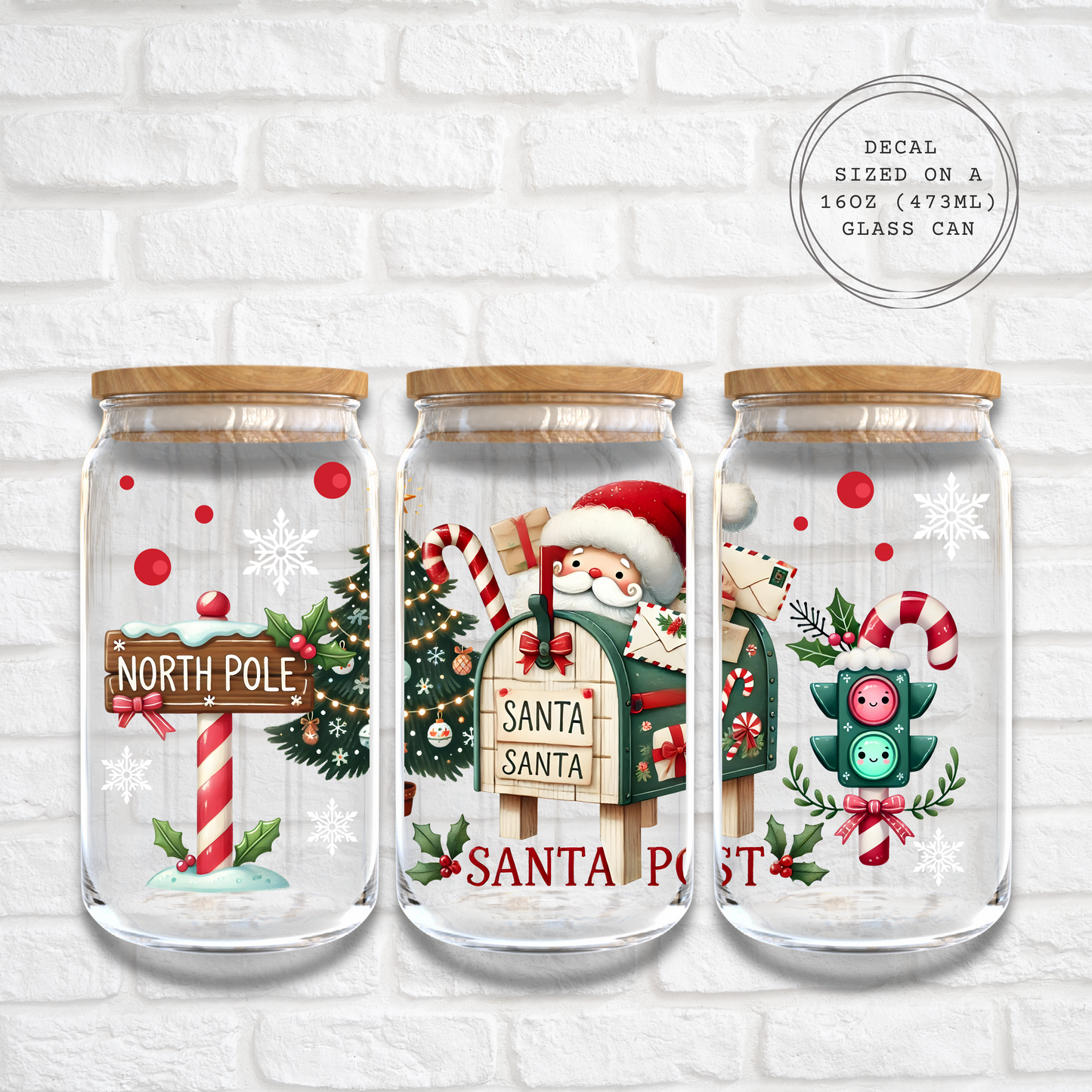SANTA MAIL - 16oz UV DTF WRAP