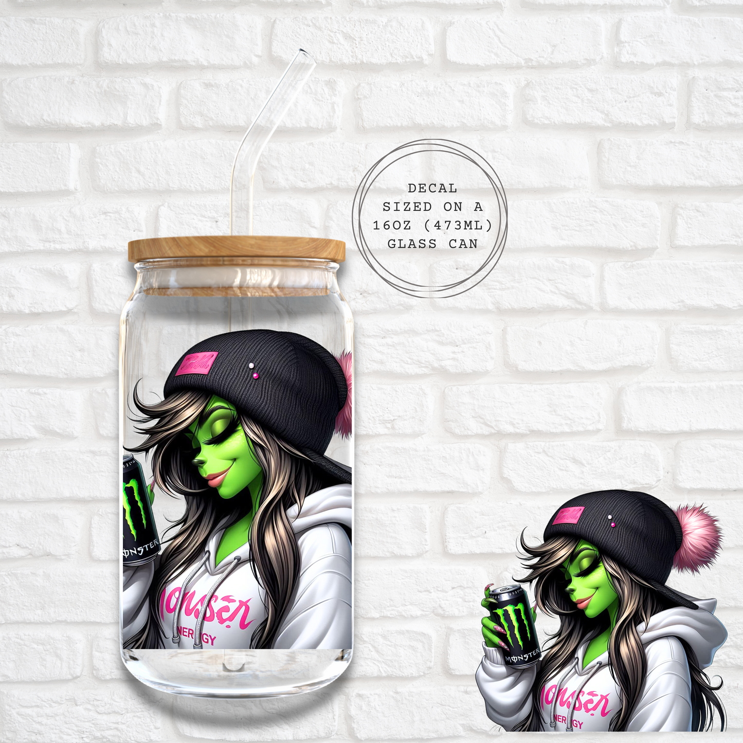 BOUGIE MONSTER -  UV DTF DECAL