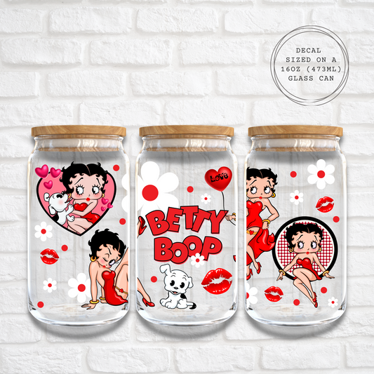 BETTY BOOP 16oz UV DTF WRAP
