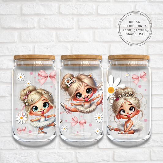 SILLY BALLERINA - 16oz UV DTF WRAP