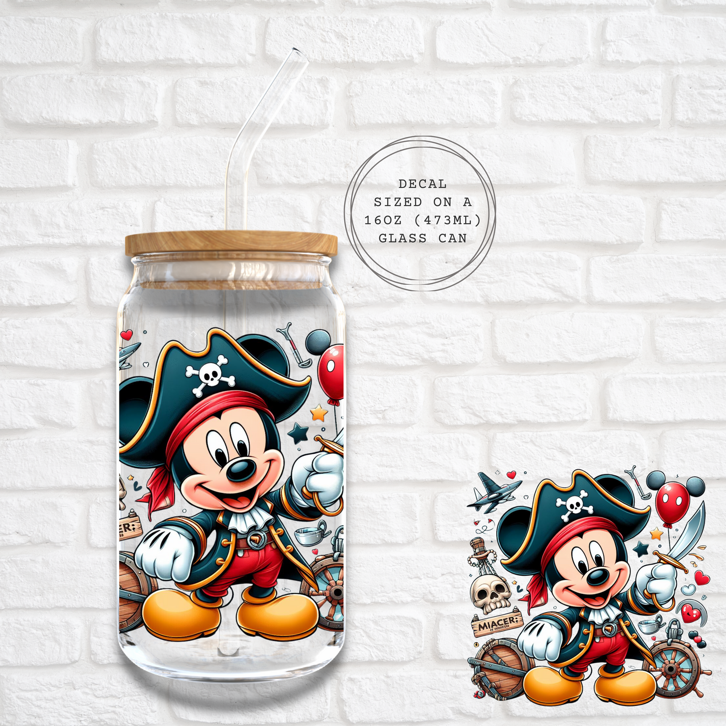 PIRATE MICKEY - DECAL