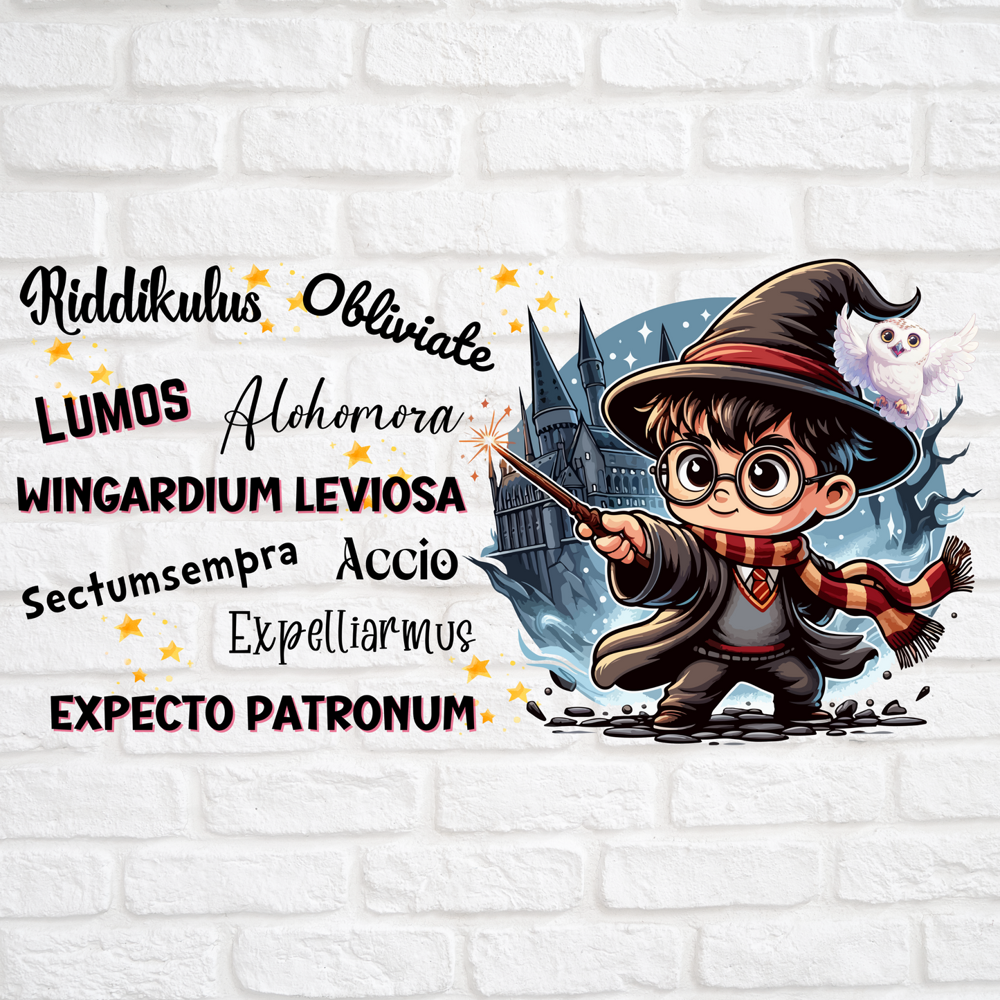 HARRY POTTER SPELLS - 16oz UV DTF WRAP