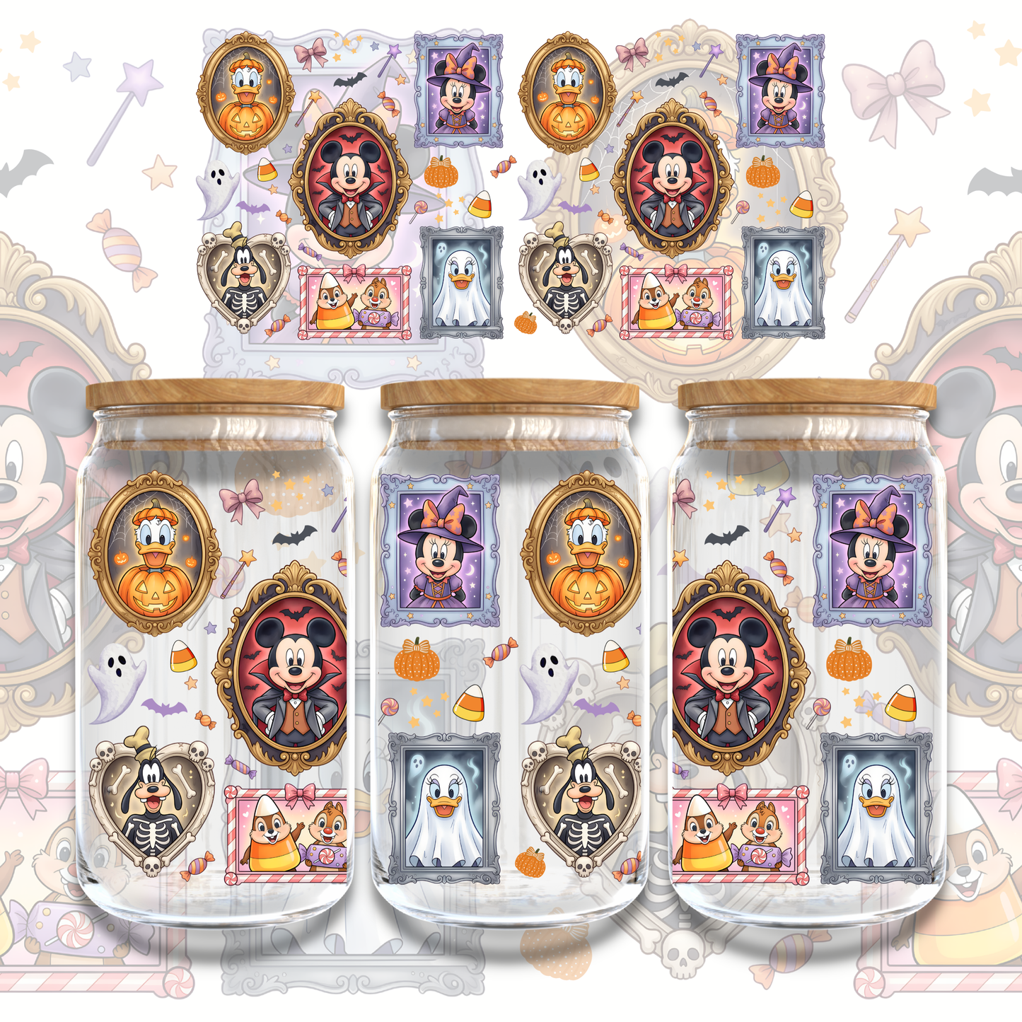 MINNIE AND FRIENDS HALLOWEEN FRAMES