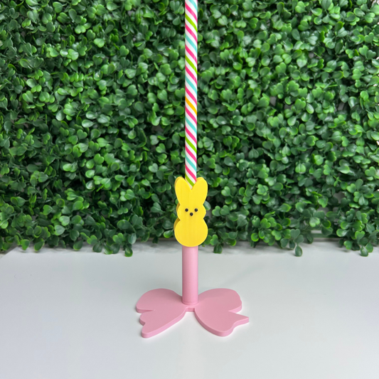 PEEP BUNNY STRAW TOPPER