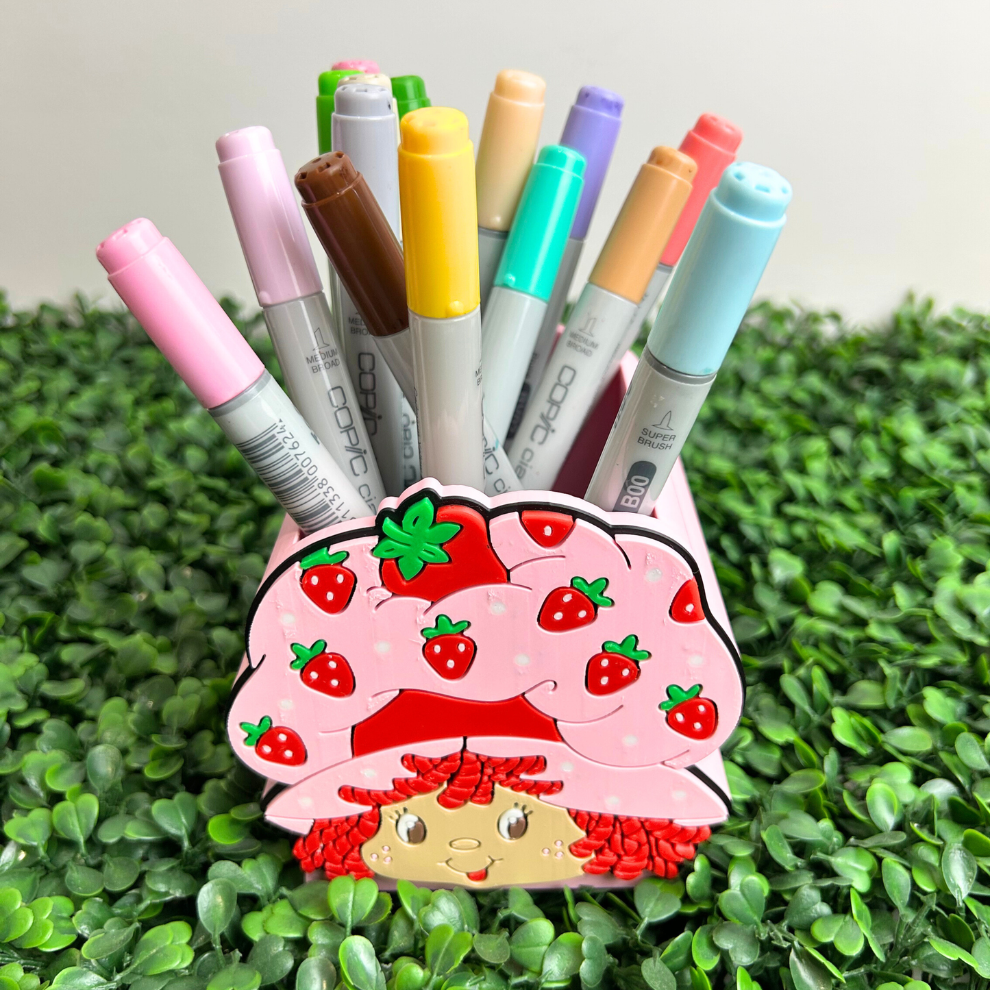 STRAWBERRY SHORTCAKE PENCIL HOLDER (made to order)