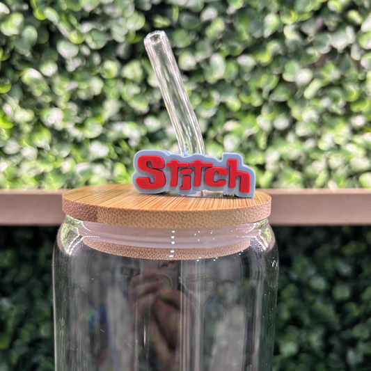 STITCH FONT STRAW TOPPER