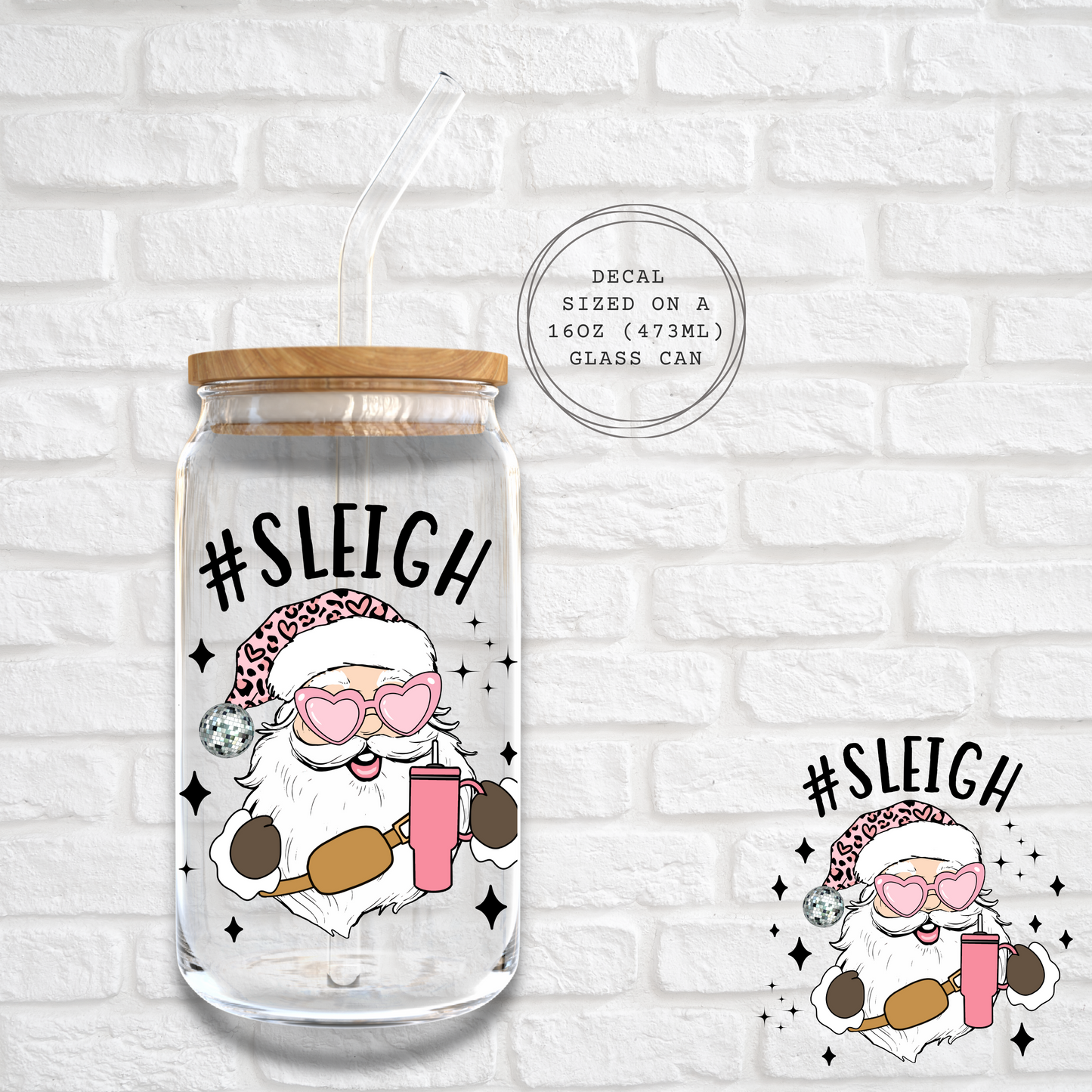 # SLEIGH -  UV DTF DECAL
