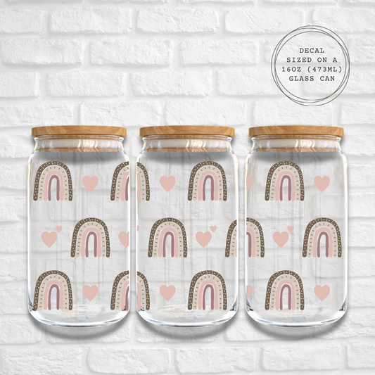 BEIGE RAINBOWS - 16oz UV DTF WRAP