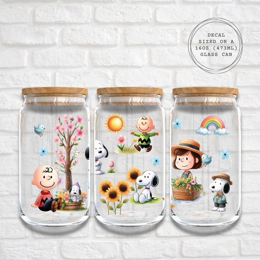 SPRING TIME SNOOPY - 16oz UV DTF WRAP