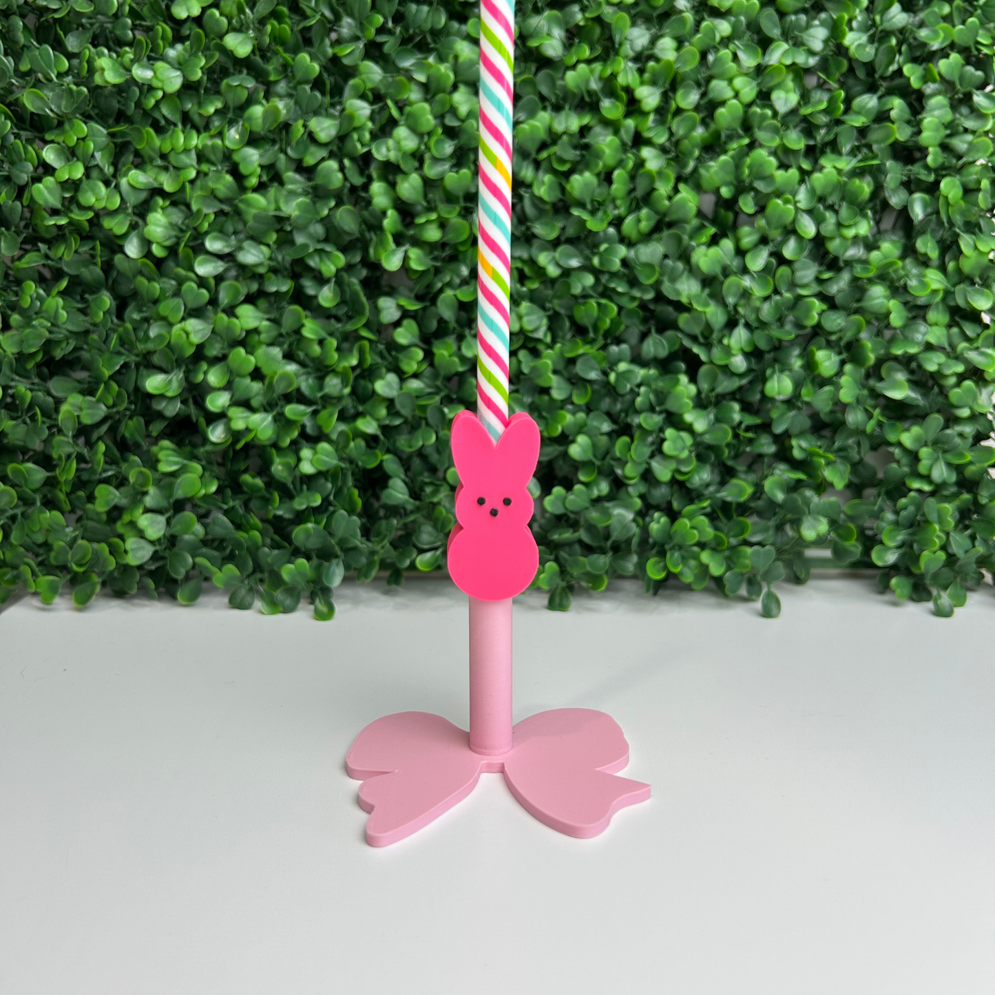 PEEP BUNNY STRAW TOPPER