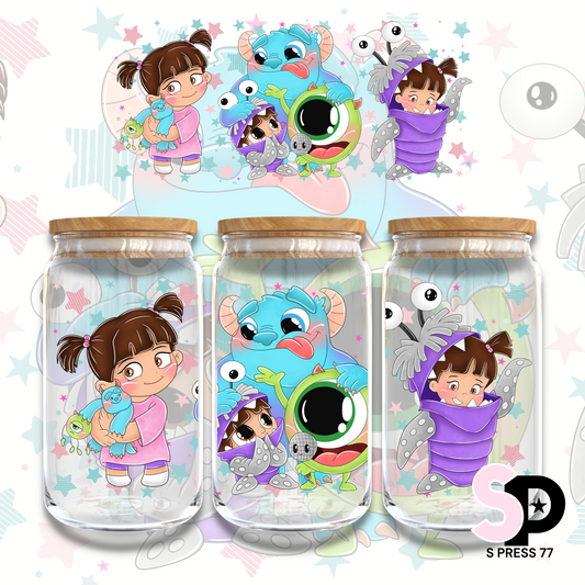 MONSTERS INC - 16oz UV DTF WRAP