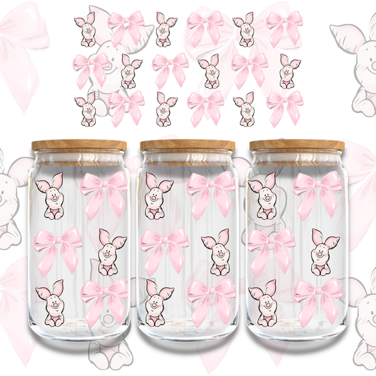 PIGLET BOWS - 16oz UVDTF WRAP