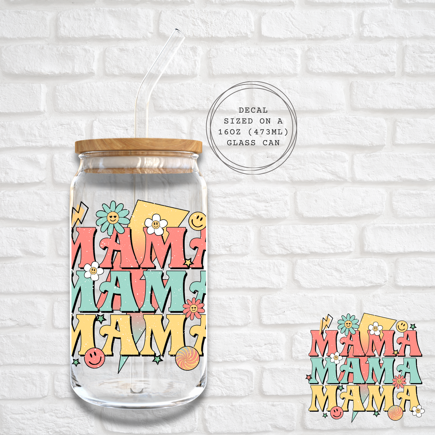 MAMA MAMA MAMA -  UV DTF DECAL