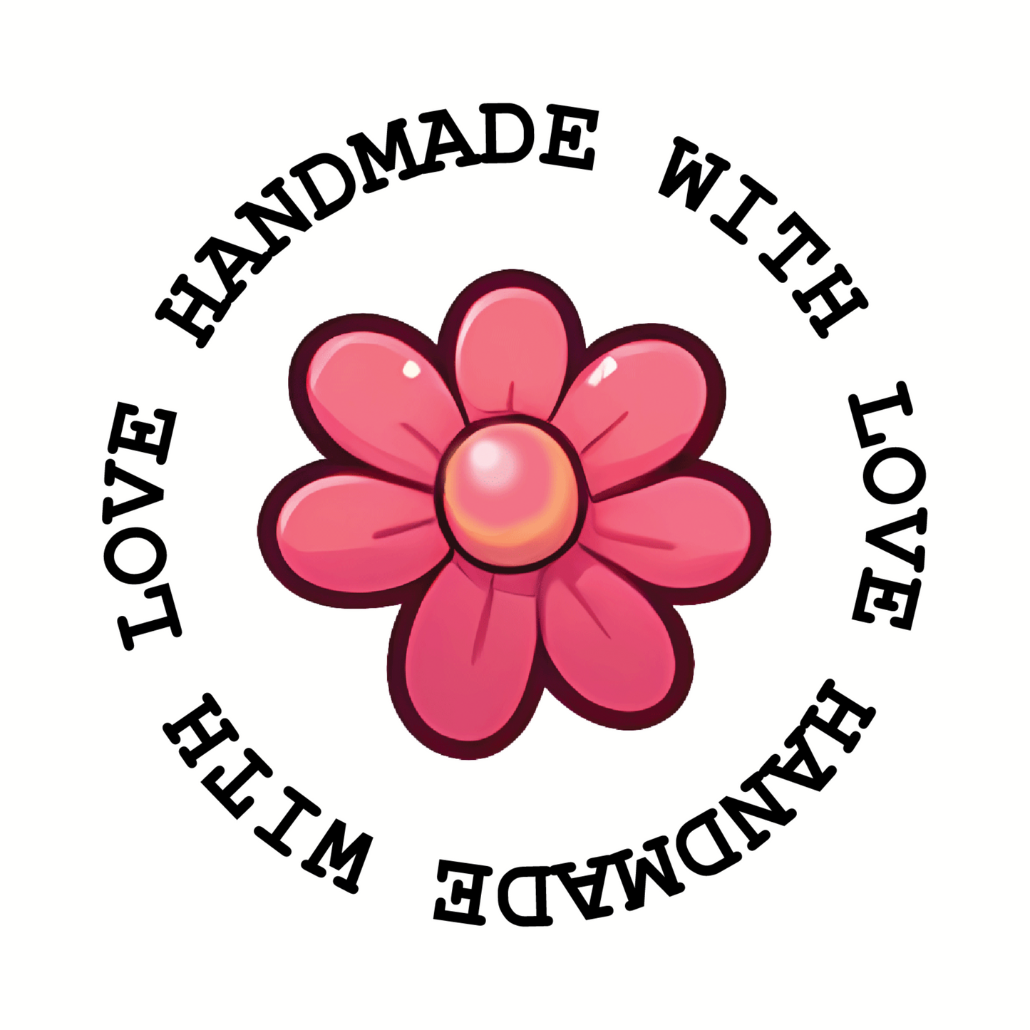 HANDMADE WITH LOVE -  CUP CARE DECALS