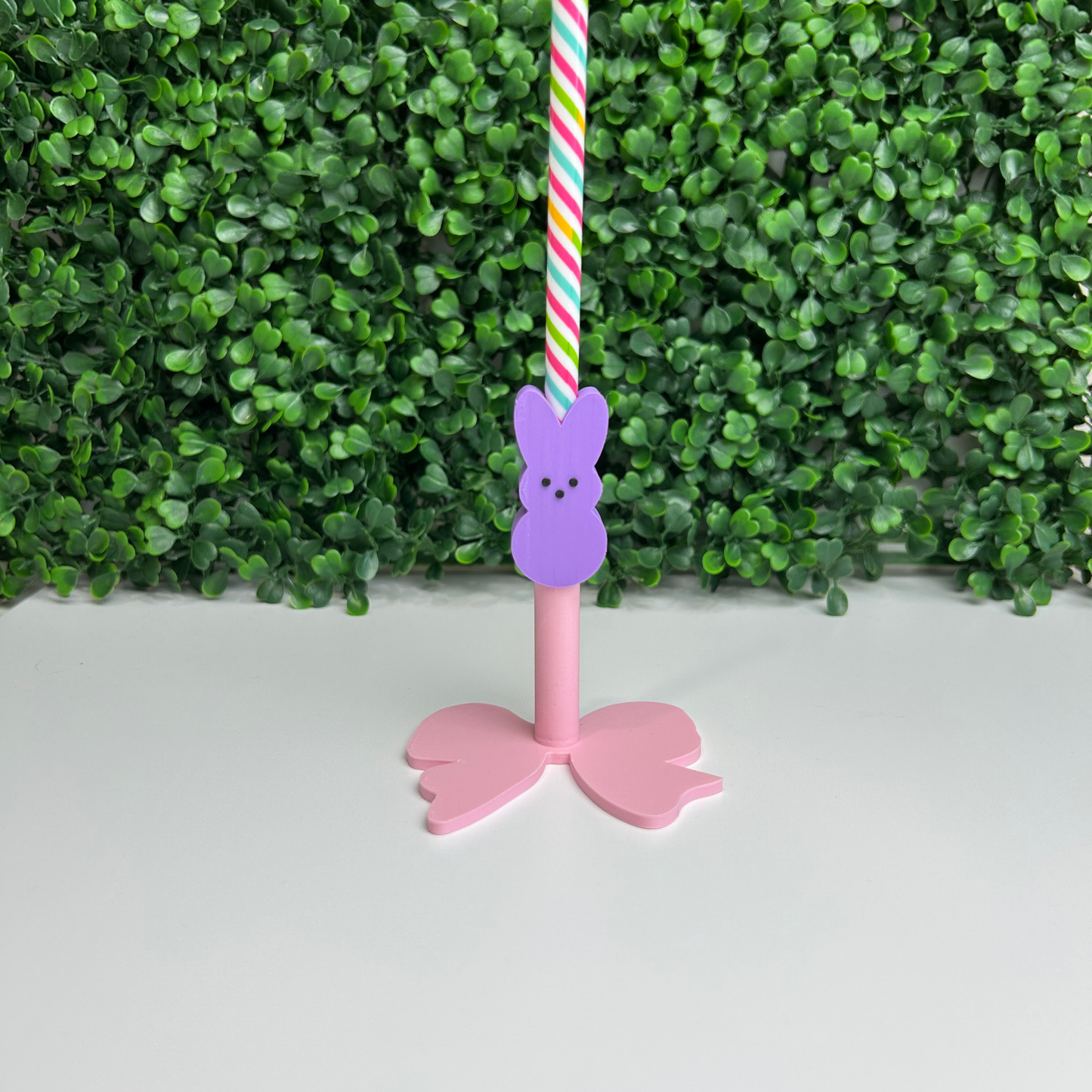 PEEP BUNNY STRAW TOPPER