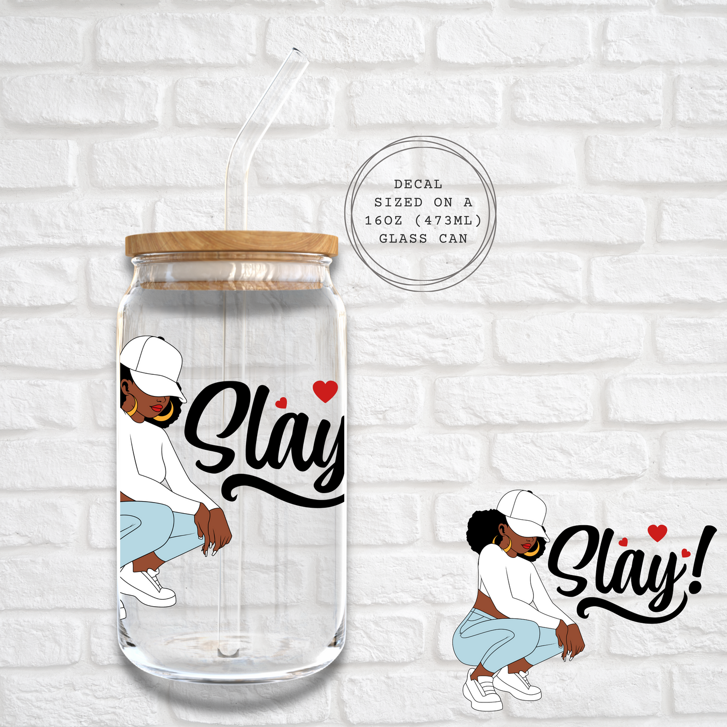 SLAY  -  UV DTF DECAL