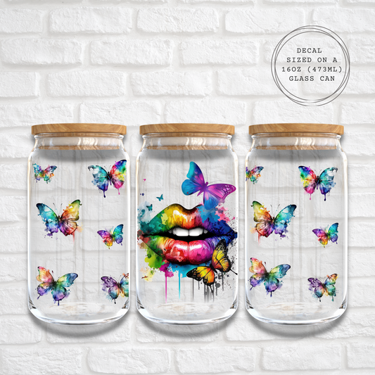 BUTTERFLY KISSES - 16oz UV DTF WRAP